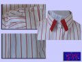 White/red stripe shirt